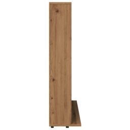 Berkfield Home CD Cabinet Artisan Oak 100x23x89.5 cm Engineered Wood in Brown - thumbnail 5