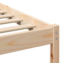 Berkfield Home with Headboard Brown 140 x 210 cm Solid pine wood - thumbnail 9