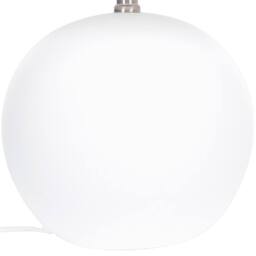 Wyld and Coco Table Lamp Off-White Ceramic Base Linen Drum Shade 41cm in White - thumbnail 5