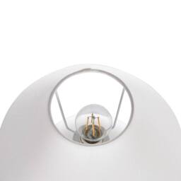 Wyld and Coco Table Lamp Off-White Ceramic Base Linen Drum Shade 41cm in White - thumbnail 6