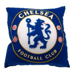 Chelsea FC Official Football Crest Cushion in Blue - thumbnail 1