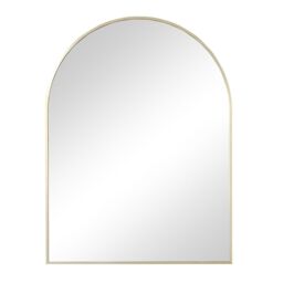 Melody Maison Gold Arched Wall Mirror 80cm X 60cm - Size: 80 cm X 60 cm - thumbnail 1