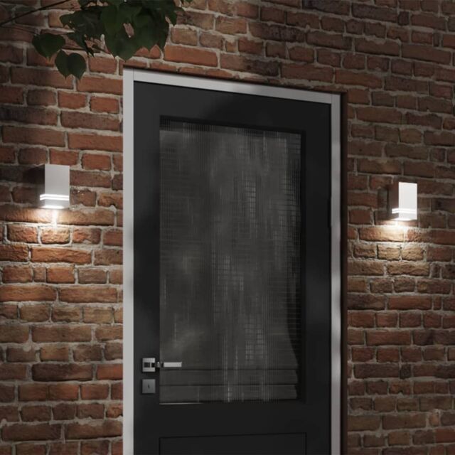 Berkfield Home Outdoor Wall Light Silver Stainless Steel - image 1