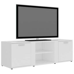 Berkfield Home TV Cabinet White 120x34x37 cm Engineered Wood - Size: 120 x 34 x 37 cm - thumbnail 4