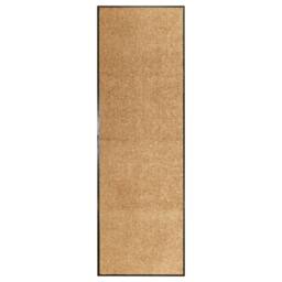 Berkfield Home Pliable Doormat Washable Cream 60x180 cm - thumbnail 2