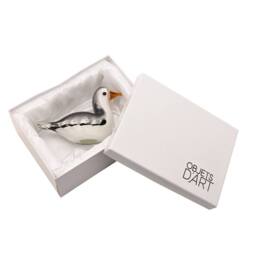 Objets d'Art Glass Figurine Seagull in White - thumbnail 5