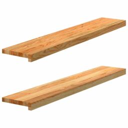 Berkfield Home Window Sills 2 pcs¬†Light Brown 110x20x2 cm Solid Wood Oak - Size: Medium