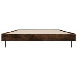 Berkfield Home Bed Frame Smoked Oak 100x200 cm Engineered Wood in Brown - thumbnail 6