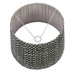 Ruma Black Chevron Tapered Pleated Shade for Table Lamps - Size: 18 inches - thumbnail 4
