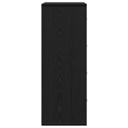 Berkfield Home Sideboard with Drawer Black oak 60 x 31 x 84 cm Particle board - thumbnail 7