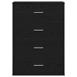 Berkfield Home Sideboard with Drawer Black oak 60 x 31 x 84 cm Particle board - thumbnail 6