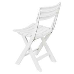 EONLION 1 2 4 6 Pcs Collapsible Outdoor Folding White Garden Chairs Camping Patio Lounge - thumbnail 4