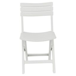 EONLION 1 2 4 6 Pcs Collapsible Outdoor Folding White Garden Chairs Camping Patio Lounge - thumbnail 3