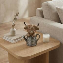 Garden Greatness Highland Cow In Watering Can Ornament - Size: 1 Pack - thumbnail 2