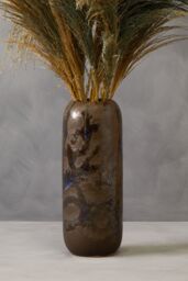 Orsina Brown Vase, Boho Chic Decorative Vase, Modern & Contemporary Stoneware Tall Vase, Large Vase for Homes - thumbnail 3