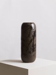Orsina Brown Vase, Boho Chic Decorative Vase, Modern & Contemporary Stoneware Tall Vase, Large Vase for Homes - thumbnail 5