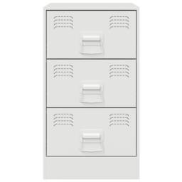Berkfield Home Stylish Bedside Cabinets 2 pcs White 34.5x39x62 cm Steel - thumbnail 5