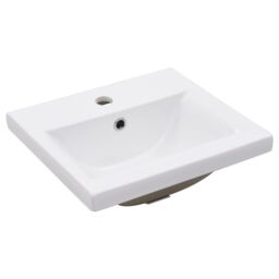 Berkfield Home Bathroom Washbasin Frame with Built-in Basin Black Iron - thumbnail 5