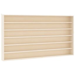 Berkfield Home Wall Display Cabinet with 6 Shelves 80x8.5x55 cm in Brown - thumbnail 2