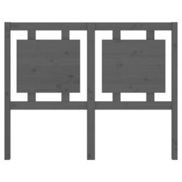 Berkfield Home Bed Headboard Grey 125.5x4x100 cm Solid Pine Wood - thumbnail 4