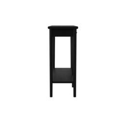 Wyld Haus Newbridge Black Ash Veneer Console Table 2 Drawers Bottom Shelf - thumbnail 3