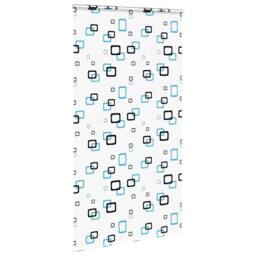 Berkfield Home Shower Roller Blind with Cassette 140x240 cm Fabric Width 136 cm in White - thumbnail 1