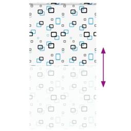 Berkfield Home Shower Roller Blind with Cassette 140x240 cm Fabric Width 136 cm in White - thumbnail 5