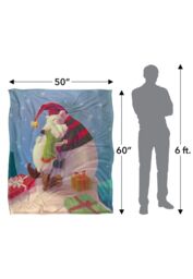 JQ Licensing Lc Christmas Santa Bear Hug Silky Touch Super Soft Throw Blanket 152 X 127 cm in White - thumbnail 5