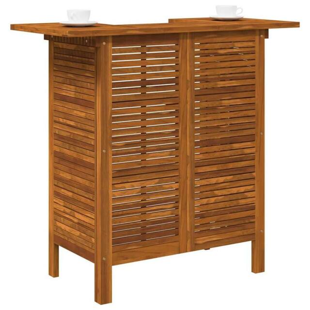 Berkfield Home Bar Table 110x50x105 cm Solid Acacia Wood in Brown - Size: 110 x 50 x 105 cm - image 1