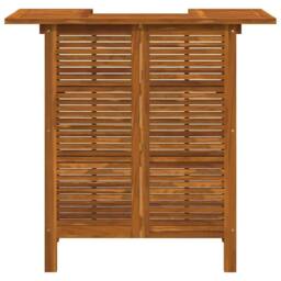 Berkfield Home Bar Table 110x50x105 cm Solid Acacia Wood in Brown - Size: 110 x 50 x 105 cm - thumbnail 4