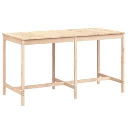 Berkfield Home Garden Table 203.5x90x110 cm Solid Wood Pine in Natural - thumbnail 3