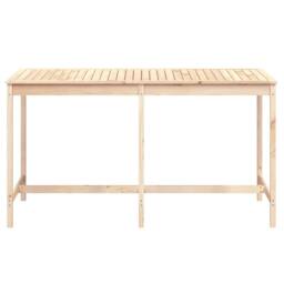 Berkfield Home Garden Table 203.5x90x110 cm Solid Wood Pine in Natural - thumbnail 4