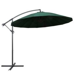 Berkfield Home Hanging Parasol Green 3 m Aluminium Pole - thumbnail 2