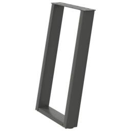 Berkfield Home Modern vidXL Dining Table Legs U-Shaped 2 pcs Anthracite 50x(72-7 in Dark Grey - thumbnail 4