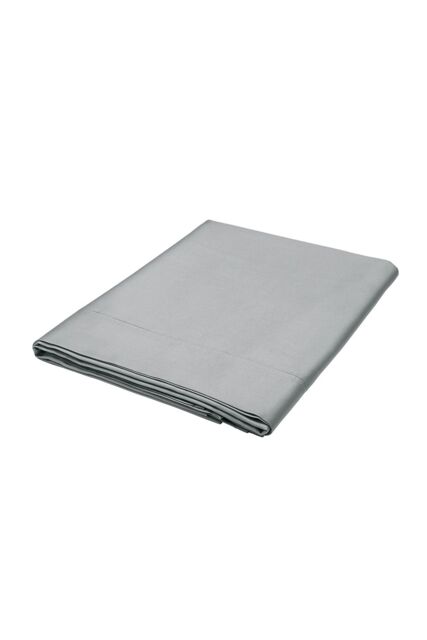 1951 'Luxury 600 Thread Count' Egyptian Cotton Flat Sheet in Grey - Size: Single Flat - image 1