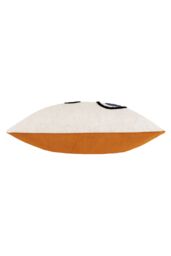 Furn Cleo Linear Crewel Embroidered Cushion in Light Brown - Size: 45 cm x 45 cm - thumbnail 3