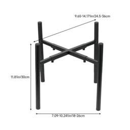 KORVIXA Metal Plant Stand Black Extendable - Size: 500mm - thumbnail 2