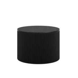 Lemon Pavilion Furniture Eden Indoor Coffee Table - Ash Veneer/MDF - L65xW65xH46.5 cm in Black