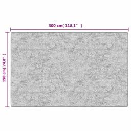 Berkfield Home Rug Washable 190x300 cm Beige Anti Slip - Size: 100 cm diameter - thumbnail 8