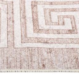 Berkfield Home Rug Washable 190x300 cm Beige Anti Slip - Size: 100 cm diameter - thumbnail 5