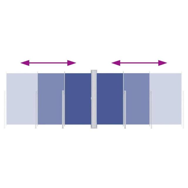 Berkfield Home Retractable Side Awning Blue 220x600 cm - image 1