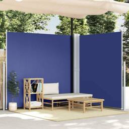 Berkfield Home Retractable Side Awning Blue 220x600 cm - thumbnail 2