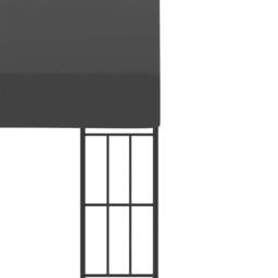 Berkfield Home Wall-mounted Gazebo 3x6 m Anthracite Fabric in Dark Grey - thumbnail 5