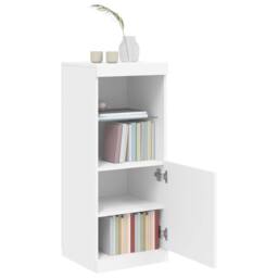 Berkfield Home Sideboard with LED Lights White 41x37x100 cm - Size: 41 x 37 x 100 cm - thumbnail 4