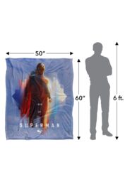 Superman 2025 Look Up Shield Silky Touch Super Soft Throw Blanket 152 X 127 cm in White - thumbnail 5