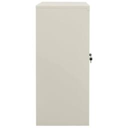 Berkfield Home Office Cabinet Light Grey 90x40x90 cm Steel - Size: 90 x 40 x 90 cm - thumbnail 3