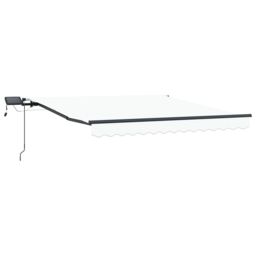 Berkfield Home Manual Retractable Awning with LED White 300x250 cm - thumbnail 4