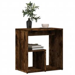 Berkfield Home Side Tables 2 pcs Smoked Oak 50x30x50 cm Engineered Wood in Brown - Size: 50 x 30 x 50 cm - thumbnail 4