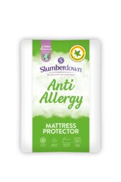 Slumberdown Anti Allergy Mattress Protector in White - Size: Double - thumbnail 1