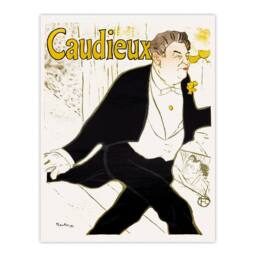 Artery8 Toulouse Lautrec Framed Wall Art Print Caudieux Artist Portrait in White - Size: A4 - thumbnail 3